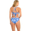 Women's Reese Print Underwire Bikini Top, Blue Ladies - Two Pieces - 2