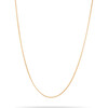 Women's Finished Small Curb Chain, 14k Yellow Gold - Necklaces - 1 - thumbnail