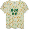 Puff Sleeves Top, yellow buds - T-Shirts - 1 - thumbnail