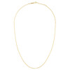 Women's Finished Small Curb Chain, 14k Yellow Gold - Necklaces - 3