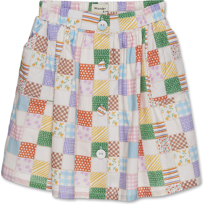 Quilted Skirt, multi quilt