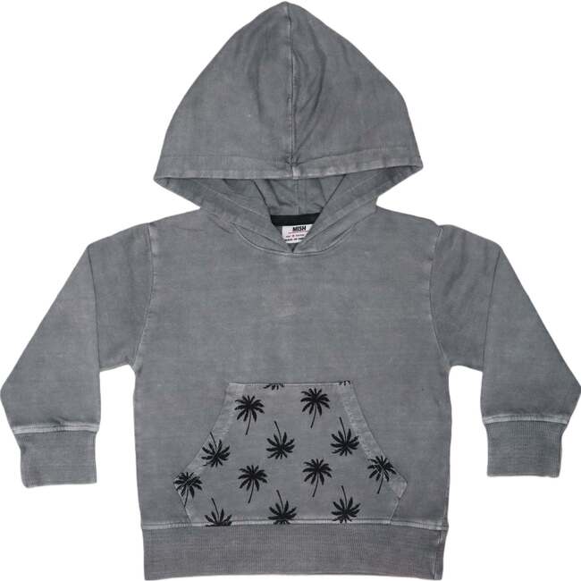 Kids Enzyme French Terry Hoodie, Coal Palm