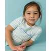 The Organic Short Sleeve Pajama Set, Mint Double Stripe Apres Beach - Pajamas - 2