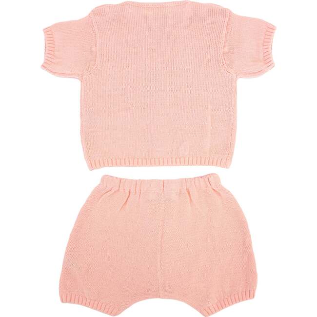 Country Club Knitted Short Set, Pale Pink - Mixed Apparel Set - 2