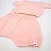 Country Club Knitted Short Set, Pale Pink - Mixed Apparel Set - 3