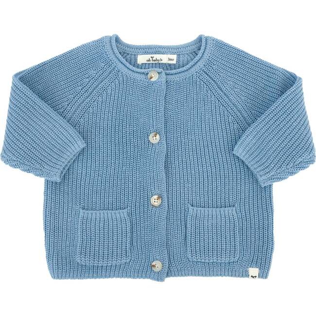 Country Club Knitted Cardigan, Blue
