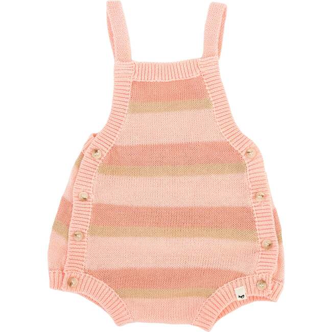 Country Club Knitted Bubble, Apricot Stripe