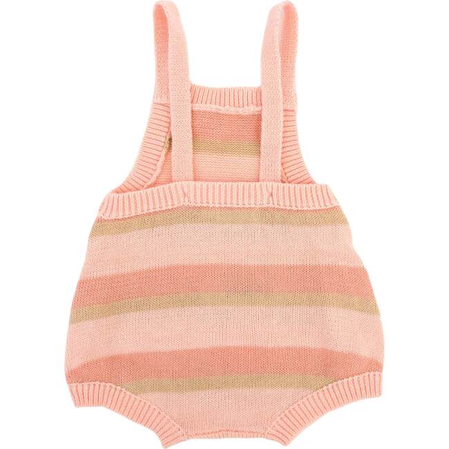 Country Club Knitted Bubble, Apricot Stripe - Onesies - 2