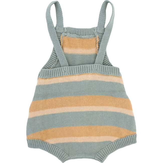 Country Club Knitted Bubble, Dusty Blue Stripe - Onesies - 2