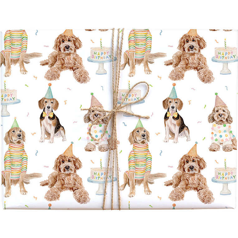 Birthday Dog Gift Wrap - Paper Goods - 1