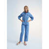 Woodland Denim Jumpsuit, Blue - Jumpsuits - 3