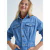 Woodland Denim Jumpsuit, Blue - Jumpsuits - 4