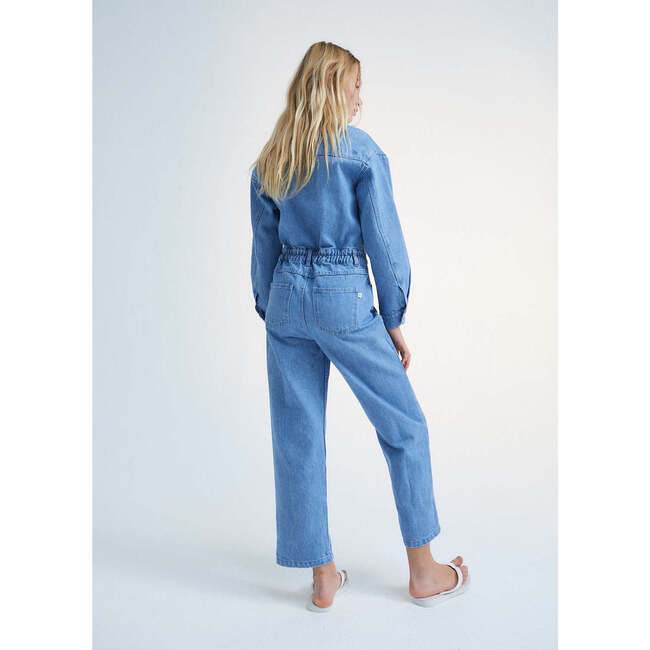 Woodland Denim Jumpsuit, Blue - Jumpsuits - 5