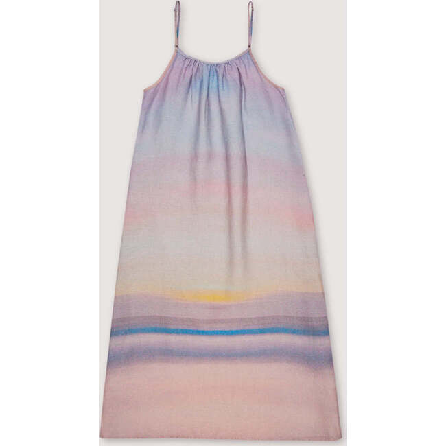 Women's Sunset Print Sleeveless Maxi Dress, Multicolors - Dresses - 4