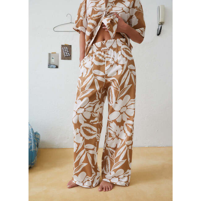 Women's Desert Floral Print Wide Leg Pant, Sequoia - Pants - 2