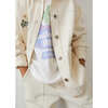 Topanga Print Embroidered Trim Jacket, Natural - Jackets - 7