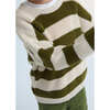 Myra Knit Stripes Oversized Jumper, Natural & Yosemite - Sweaters - 2