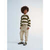 Myra Knit Stripes Oversized Jumper, Natural & Yosemite - Sweaters - 3