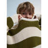 Myra Knit Stripes Oversized Jumper, Natural & Yosemite - Sweaters - 4
