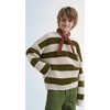 Myra Knit Stripes Oversized Jumper, Natural & Yosemite - Sweaters - 5