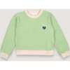 Compton Contrast Band Piping Sweater, Matcha Green - Sweaters - 1 - thumbnail