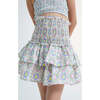 Culver Print 2-Tire Smocked Waist Skirt, Multicolors - Skirts - 4