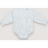 Baby Pinecrest Embroidered Ruffle Round Neck Romper, White - Rompers - 2