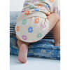 Baby Kent Daisy Intarsia Ribbed Neck Tee, Beige & Multicolors - Blouses - 3