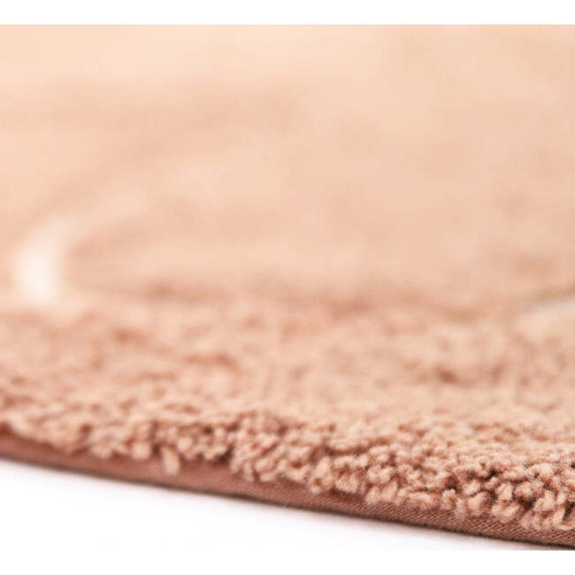 Yva Bohemian Tassel Round Rug, Soft Pinkish Brown - Rugs - 5