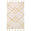 Viktor Braided Tassel Rectangular Rug, Lemon - Rugs - 1 - thumbnail