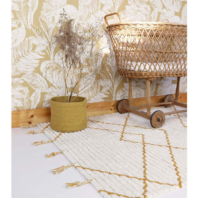 Viktor Braided Tassel Rectangular Rug, Lemon - Rugs - 3