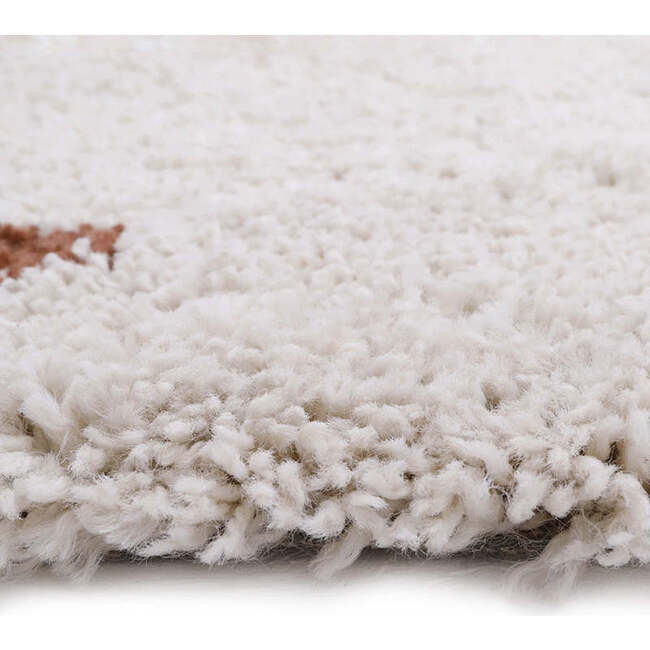 Wooly Fringed Rectangular Rug, Natural - Rugs - 6