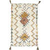 Trishna Berber Style Tassel Rectangular Rug, Ecru & Multicolors - Rugs - 1 - thumbnail