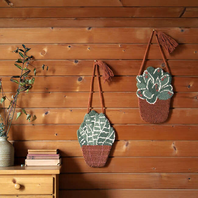 Tufted Wall Hanging, Little Aloe - Wall Décor - 2