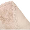 Perla Hand-Tufted Crochet Lace Trim Round Rug, Nude - Rugs - 3