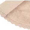 Perla Hand-Tufted Crochet Lace Trim Round Rug, Nude - Rugs - 4