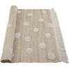 Nop Jute & Cotton Polka Dot Fringed Rectangular Rug, Natural - Rugs - 4