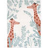 Nisu Graphic Print Rectangular Rug, Giraffe - Rugs - 1 - thumbnail