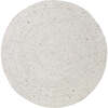 Neethu Hand-Crafted Felted Wool Round Rug, Natural - Rugs - 1 - thumbnail