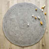 Neethu Hand-Crafted Felted Wool Round Rug, Grey - Rugs - 2