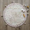 Mallen Tassel Round Rug, Ecru & Nude - Rugs - 2