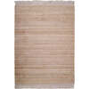 Lenny Jute & Cotton Fringed Rectangular Rug, Natural - Rugs - 1 - thumbnail