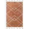 Lassa Braided Tassel Rectangular Rug, Toffee - Rugs - 1 - thumbnail