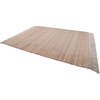 Lenny Jute & Cotton Fringed Rectangular Rug, Natural - Rugs - 3