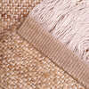 Lenny Jute & Cotton Fringed Rectangular Rug, Natural - Rugs - 6