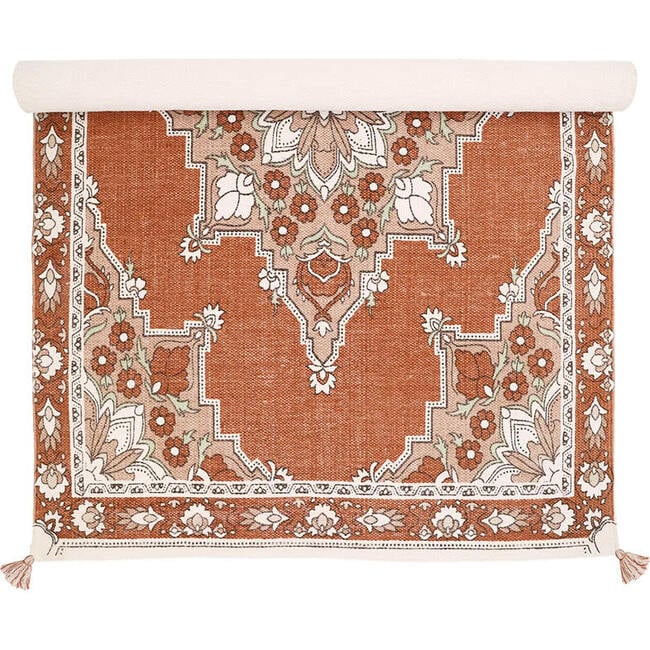 Lalitha Traditional Persian Pattern Tassel Rectangular Rug, Sienna - Rugs - 5