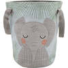 Junko Hand-Printed Storage Basket, Elephant - Storage - 1 - thumbnail