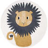 Jaggo Velvet Round Rug, Little Lion - Rugs - 1 - thumbnail