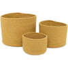 Ilse Rope Storage Baskets, Honey (Set Of 3) - Storage - 1 - thumbnail