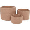 Ilse Rope Storage Baskets, Almond (Set Of 3) - Storage - 1 - thumbnail